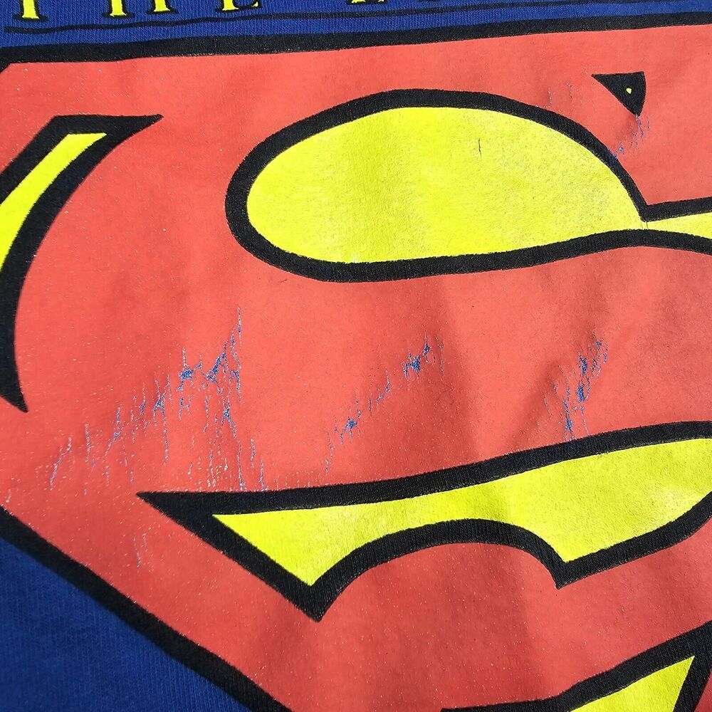 Vintage Six Flags Superman The Escape Tank Top Shirt Large 90s Vtg DC Comics - Picture 9 of 11
